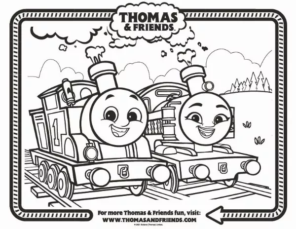 Thomas & Friends Colouring Sheet 3